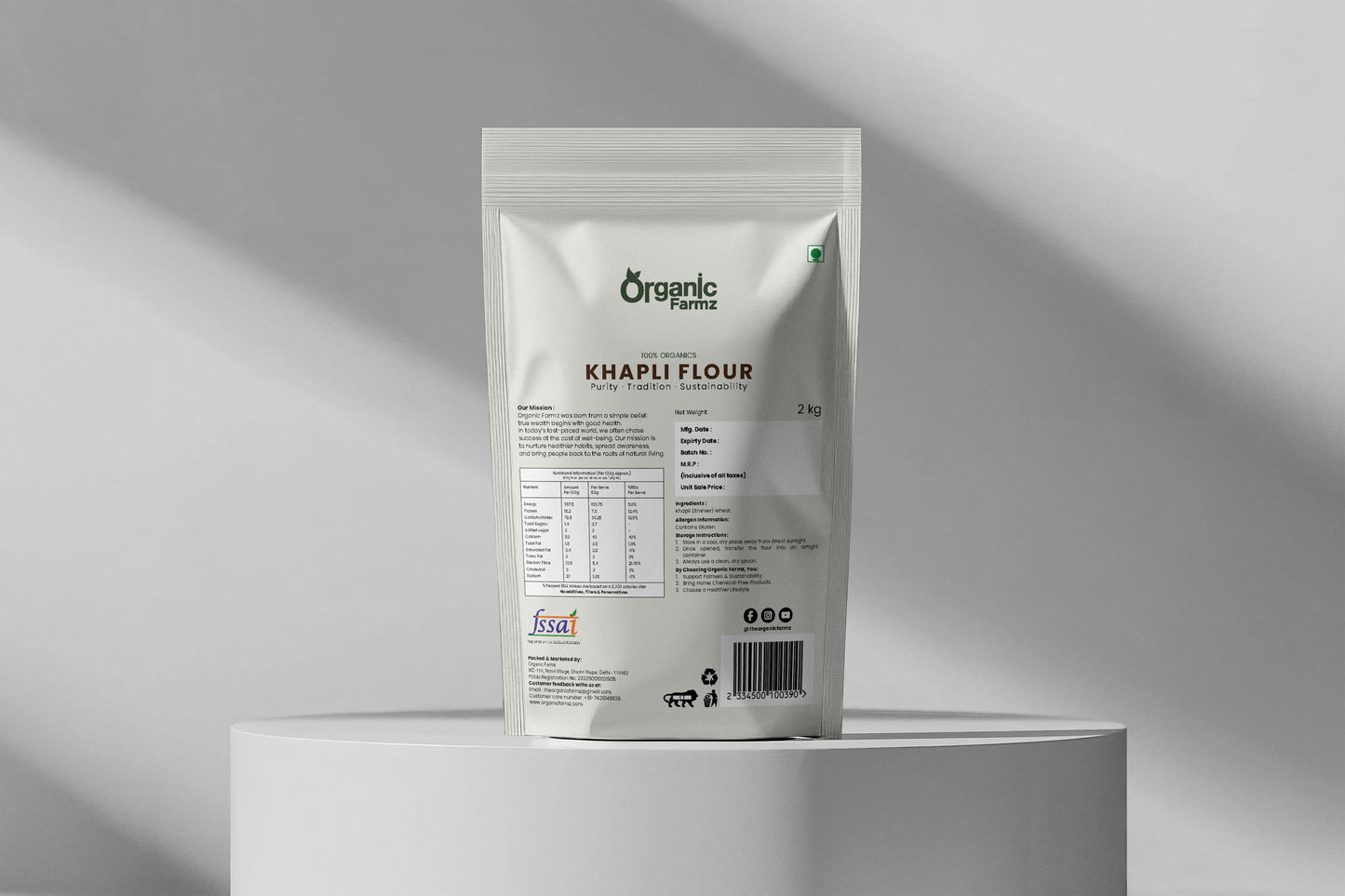 Organic Khapli Flour