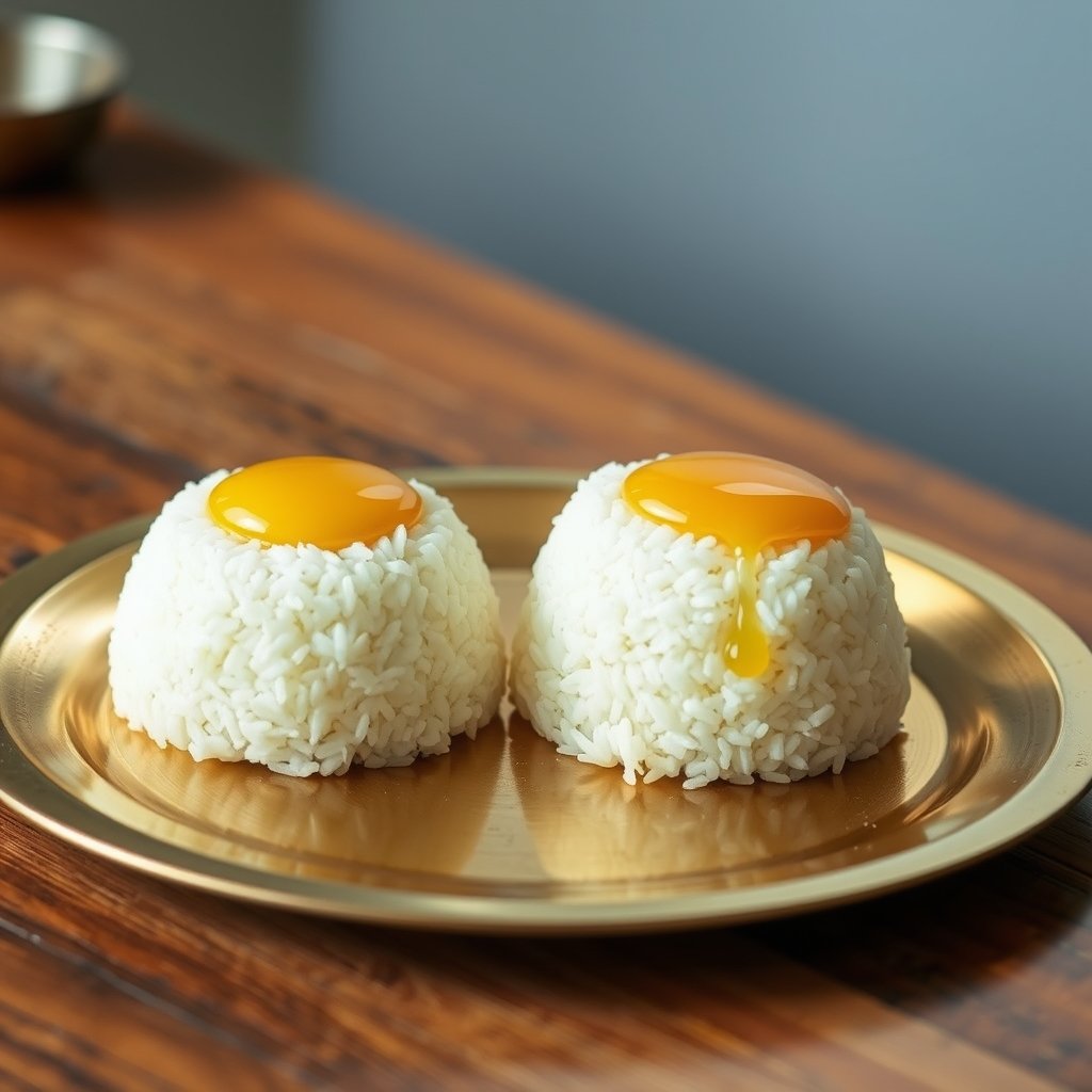 Two glass jars of golden ghee placed side by side on a wooden kitchen table with two warm phulkas