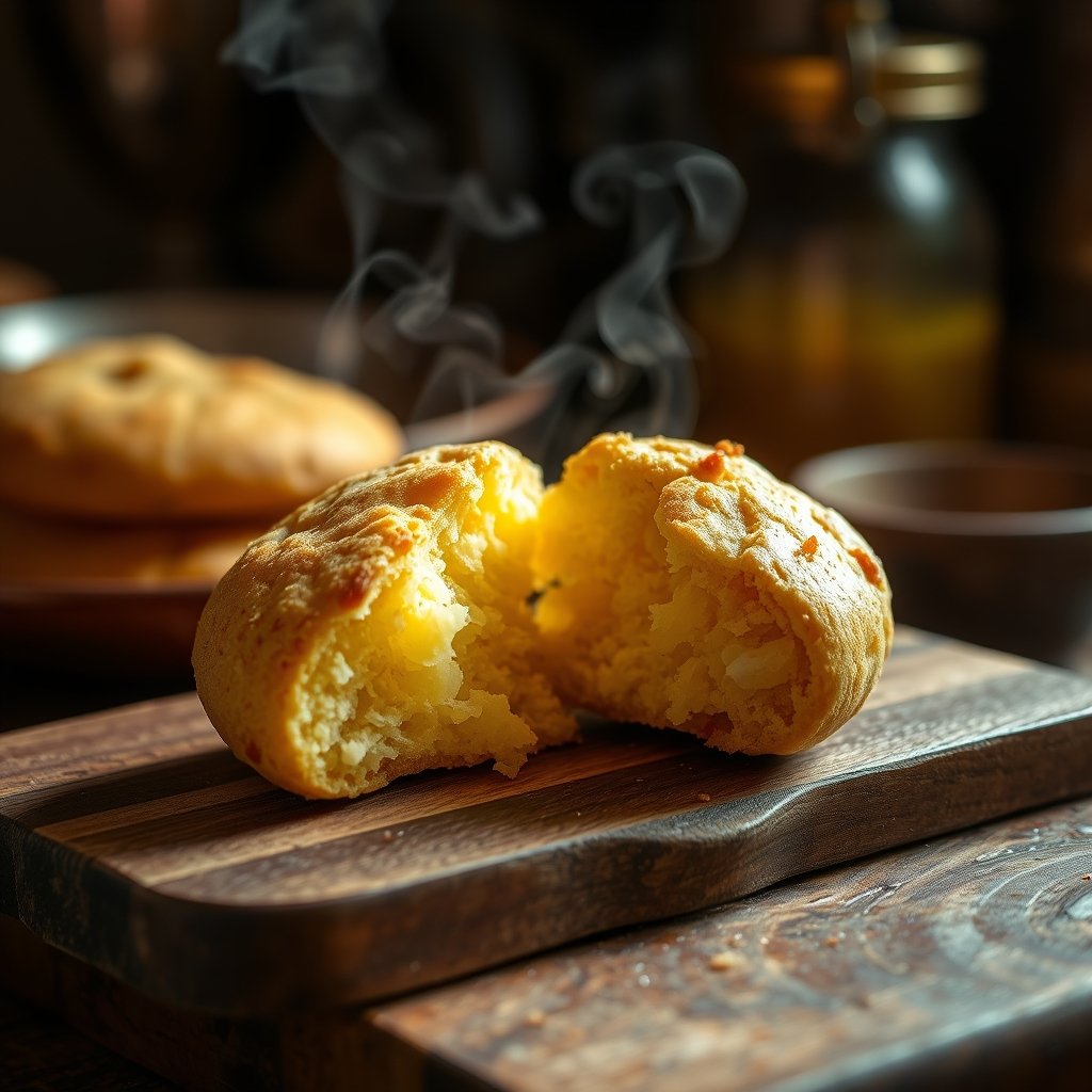 Golden A2 Gir cow ghee being poured into a mixing bowl with flour and baking ingredients on a wooden kitchen counter