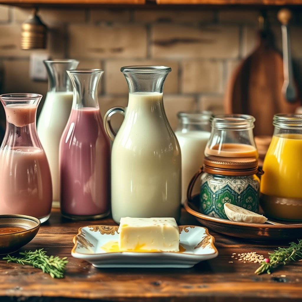 A glass jar of golden A2 Gir cow ghee next to a wooden spoon on a clean kitchen counter.