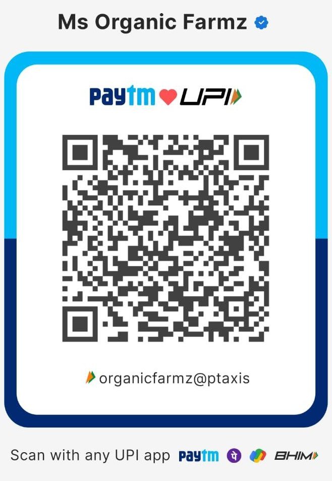UPI QR code for Organic Farmz, UPI ID organicfarmz@ptaxis