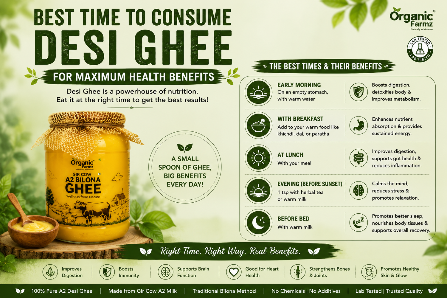 Best Time to Consume Desi Ghee for Maximum Health Benefits