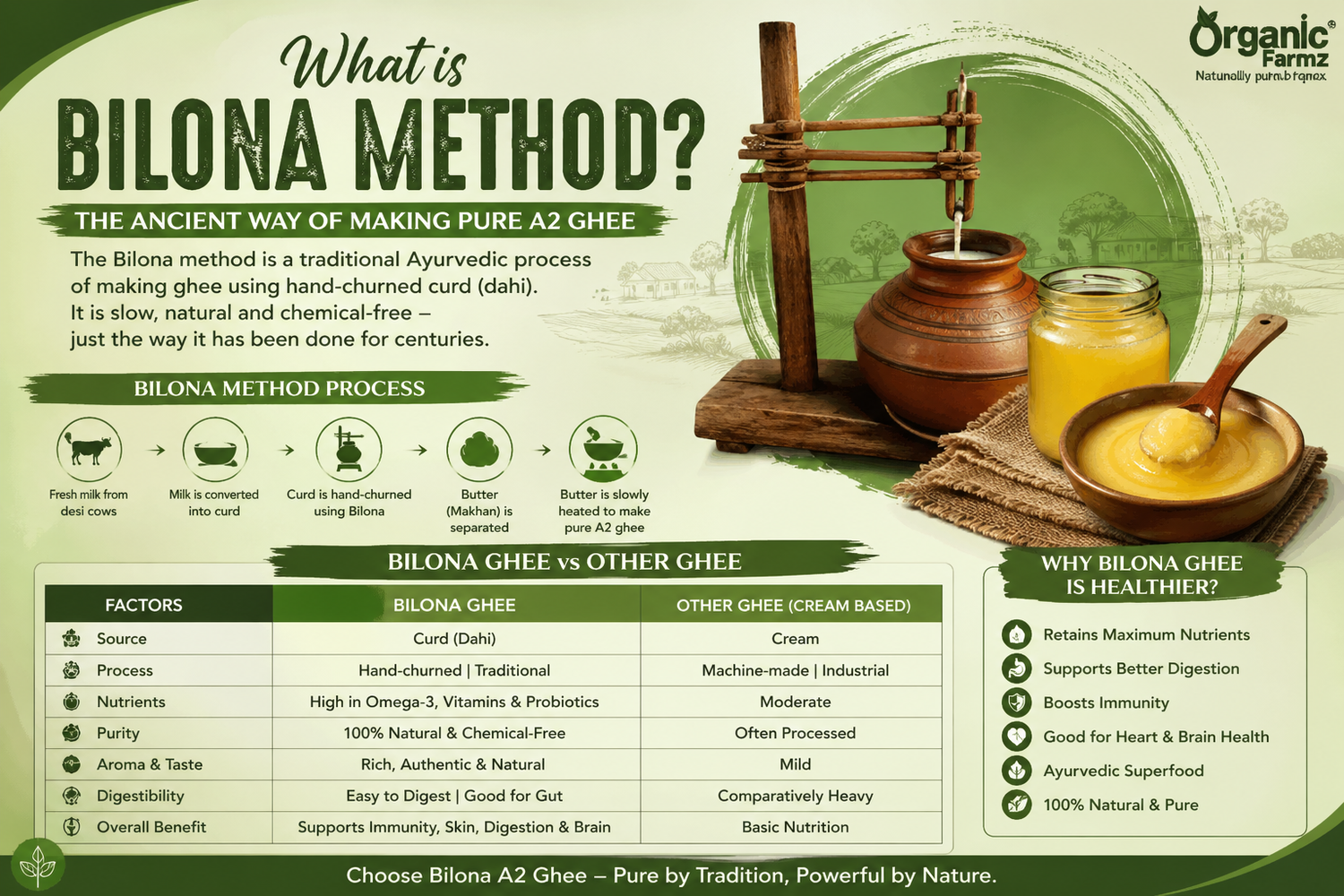 What is Bilona Method? Why It Makes Ghee Healthier