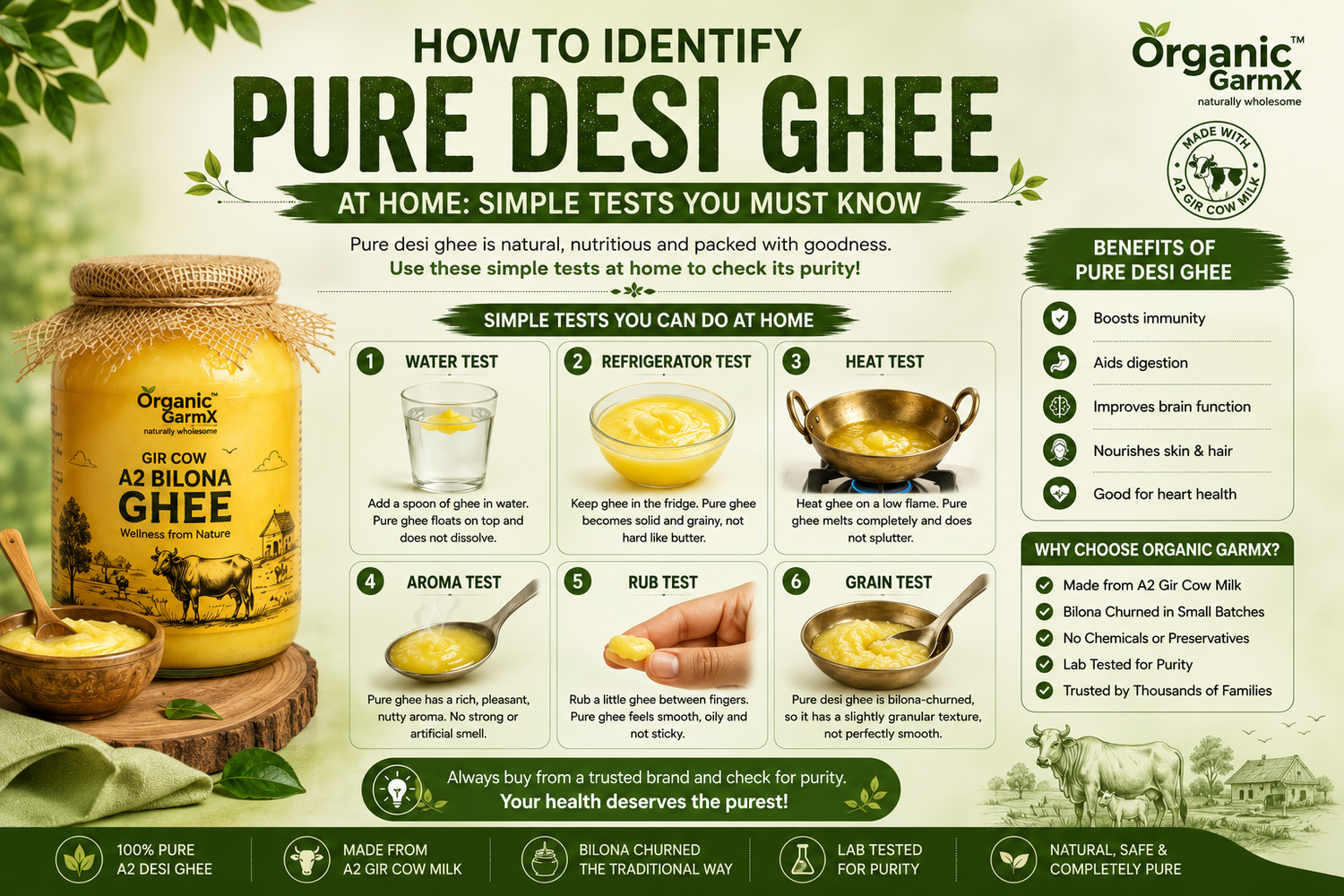 How to Identify Pure Desi Ghee at Home: Simple Tests You Must Know