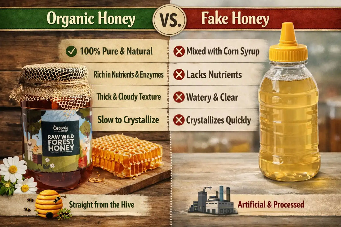 Raw organic honey
