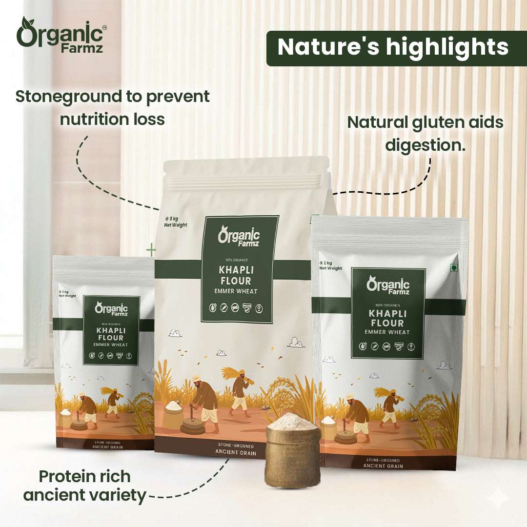 Organic Khapli Flour